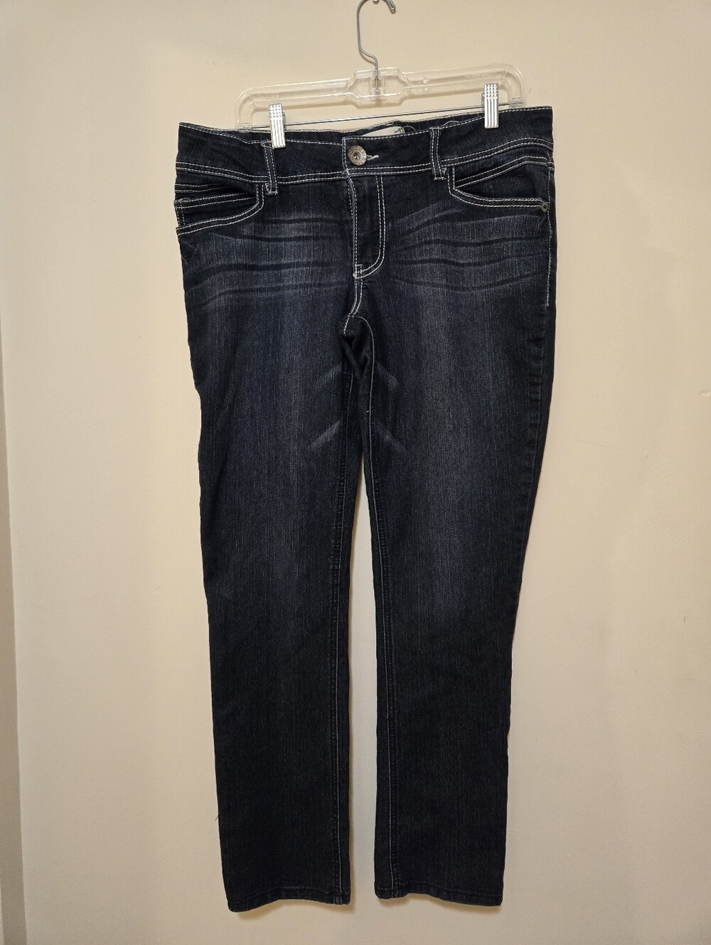 Rewind Dark Indigo Straight Leg Jeans